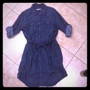 Navy denim dress